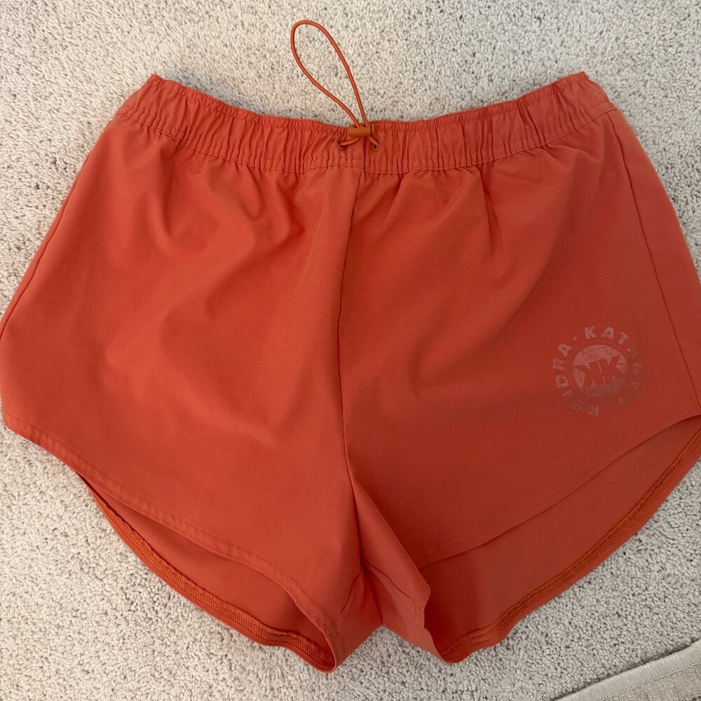 Gymshark Rust Orange Running Shorts Drawstring Medium